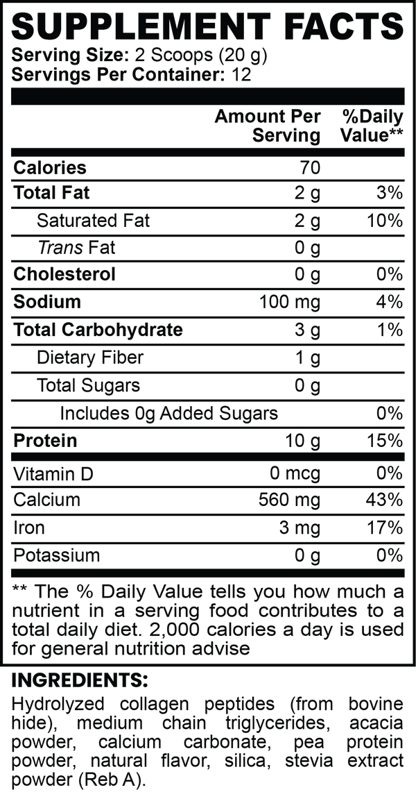 Grass-Fed Collagen Creamer (Vanilla)