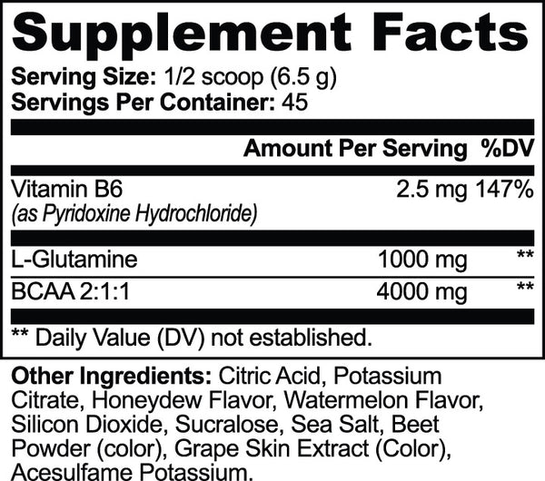 BCAA Post Workout Powder (Refreshing Watermelon)